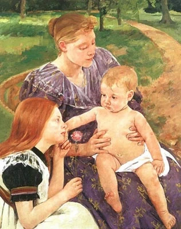 Mary Cassatt - La famiglia, Chrysler Museum of Art, Norfolk